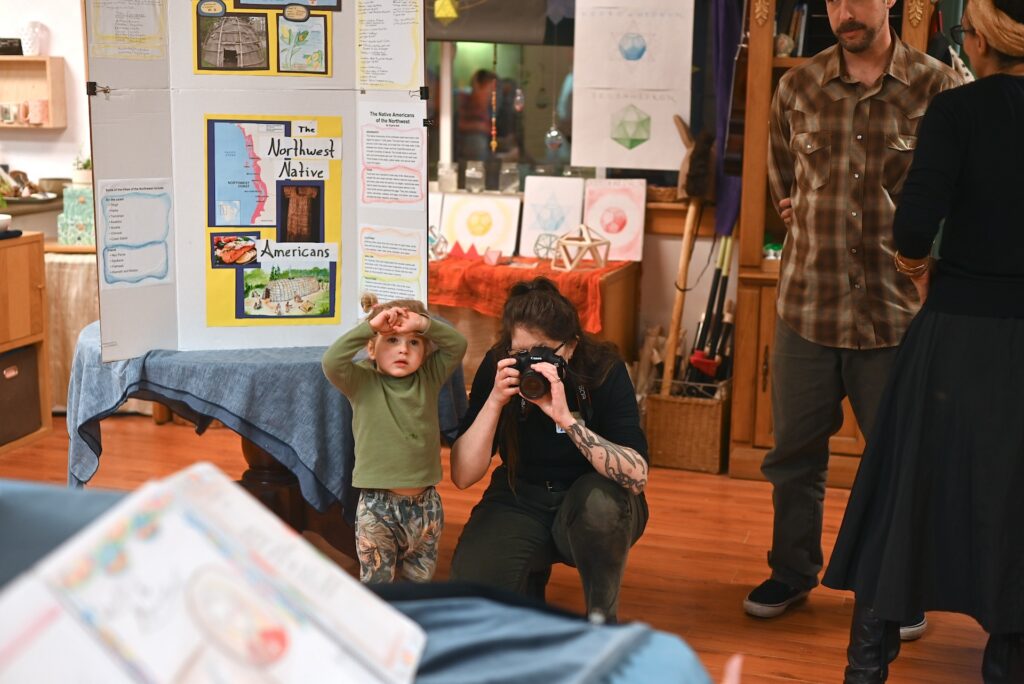 Open House - Bri taking photos